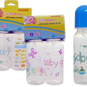 FamilyMaid 8 oz. Infant Baby Bottle 2-Piece Set